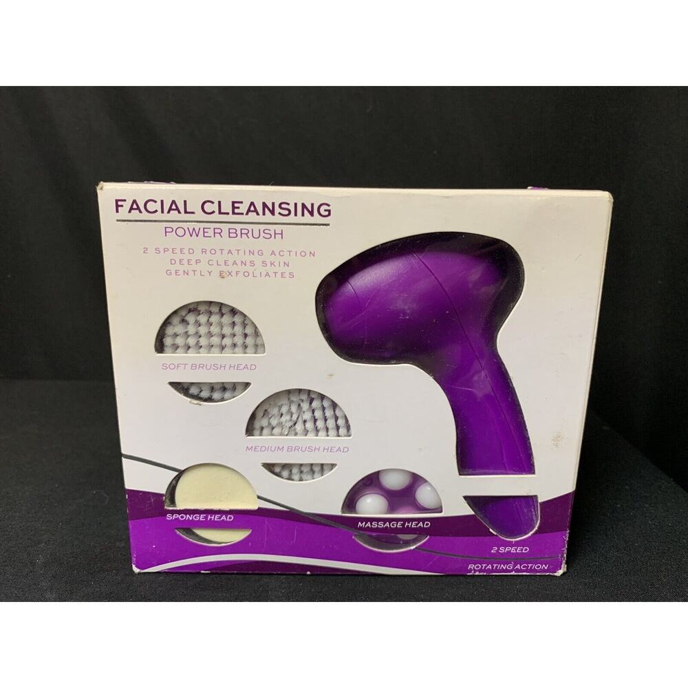 Modesa Facial Cleansing Power Brush BRAND NEW IN BOX Purple